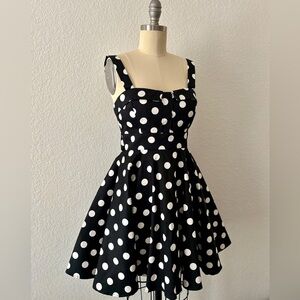 Polka Dot Black Dress